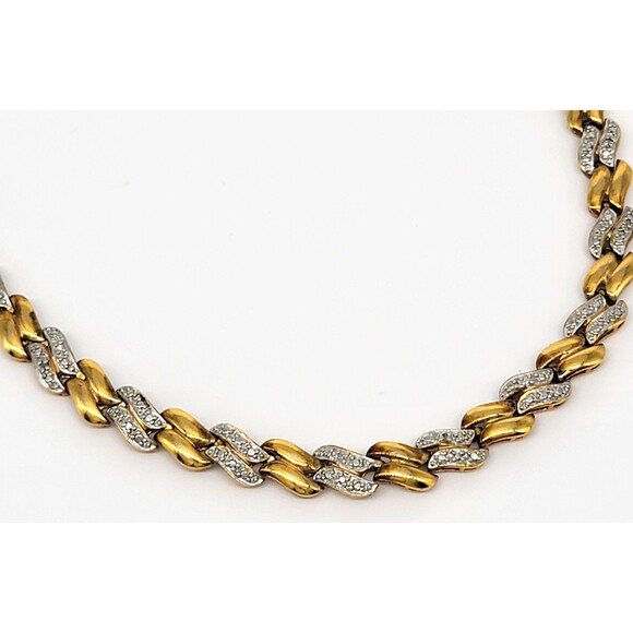 Gold Vermeil Over Sterling Silver Link Bracelet 7.5" Stamped 925 China Elegant - Picture 7 of 17